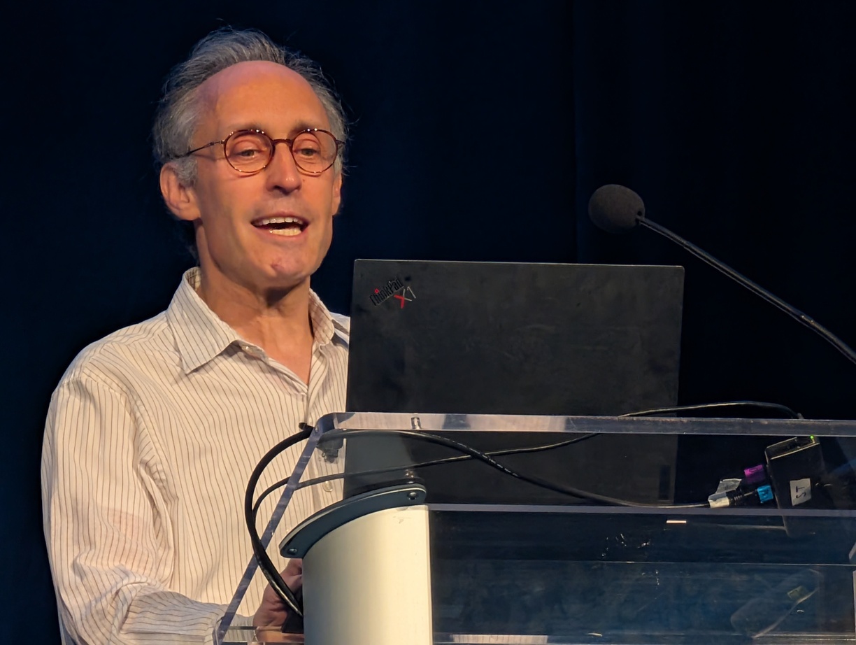 Jason Eisner during his keynote