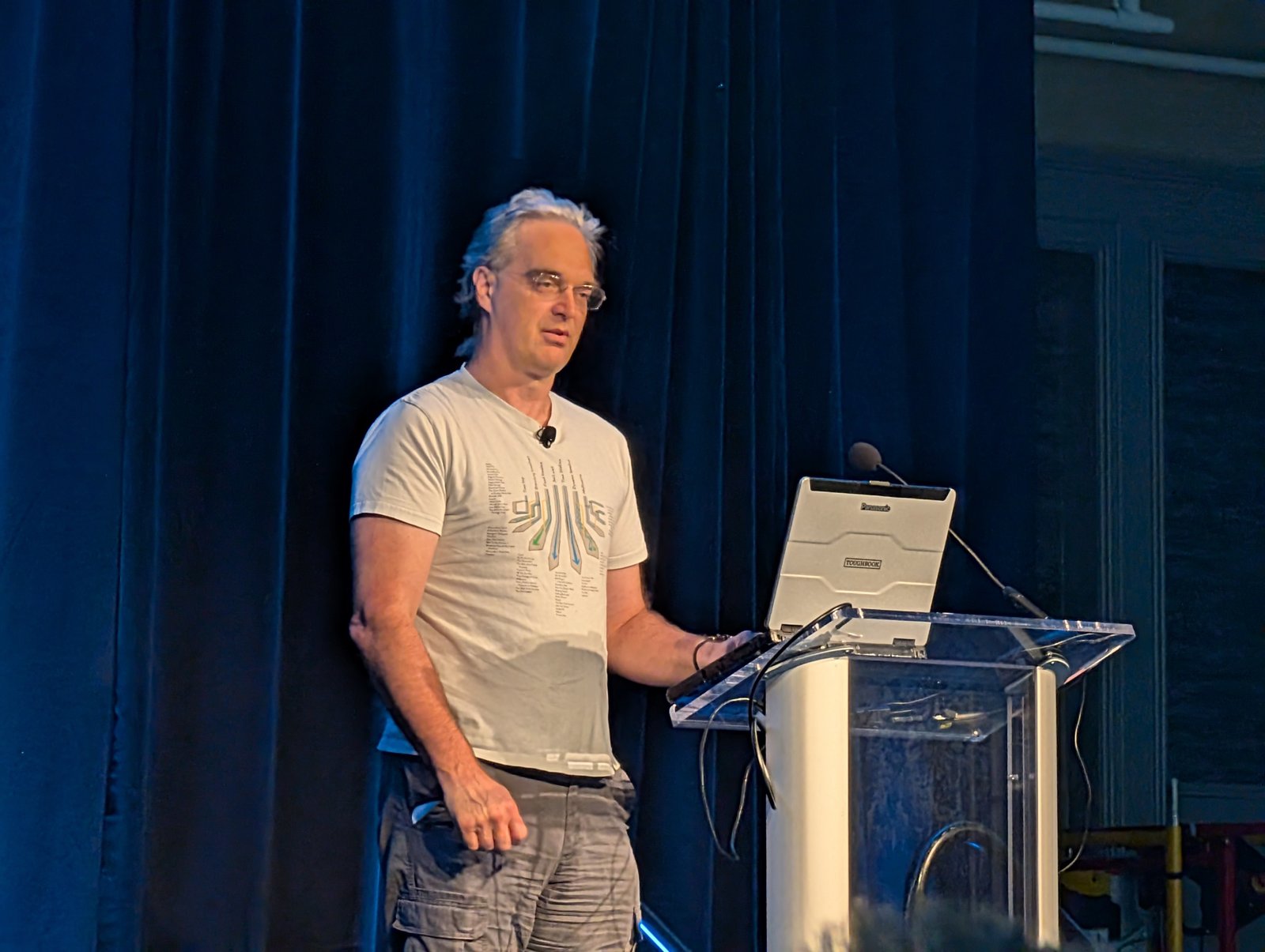 John Langford during his keynote